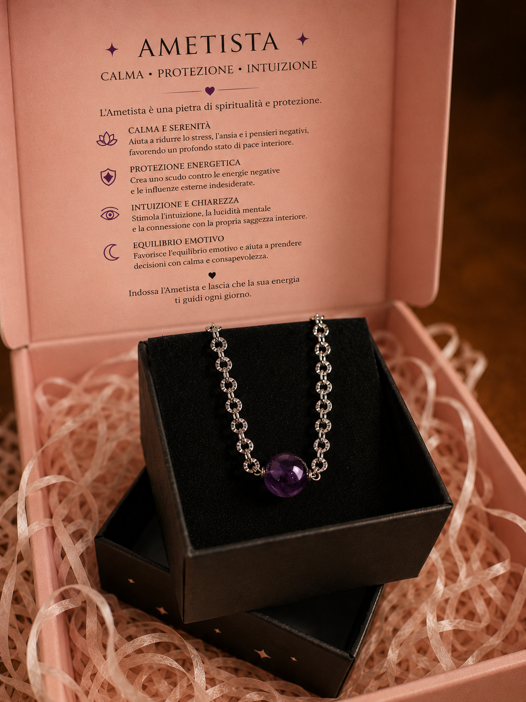Bracciale con ametista
