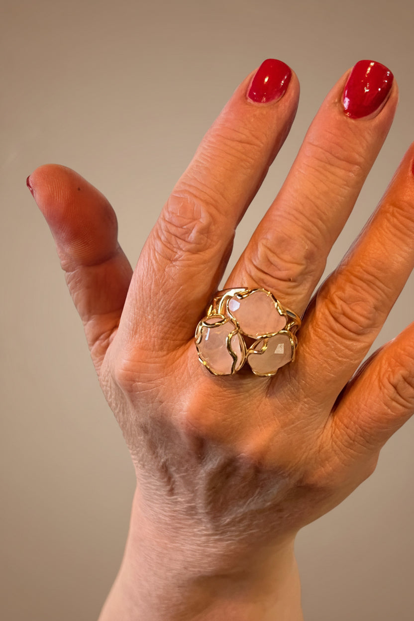 Anello in Quarzo Rosa ✨